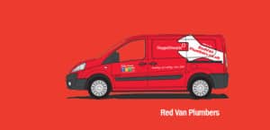 Red-Van-Plumbers-part-of-the-evans-group-300x145