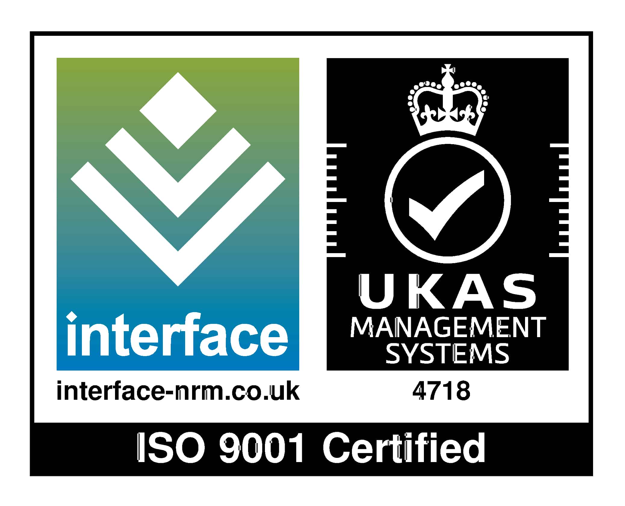 Interface UKAS ISO 9001 Certified high res